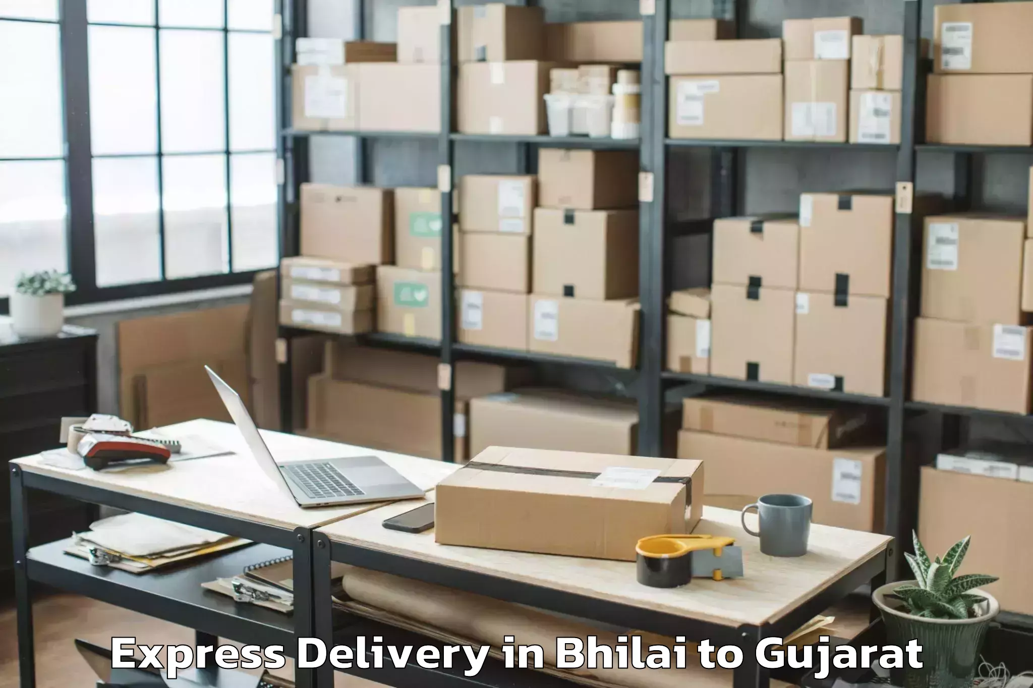 Book Your Bhilai to Patdi Express Delivery Today